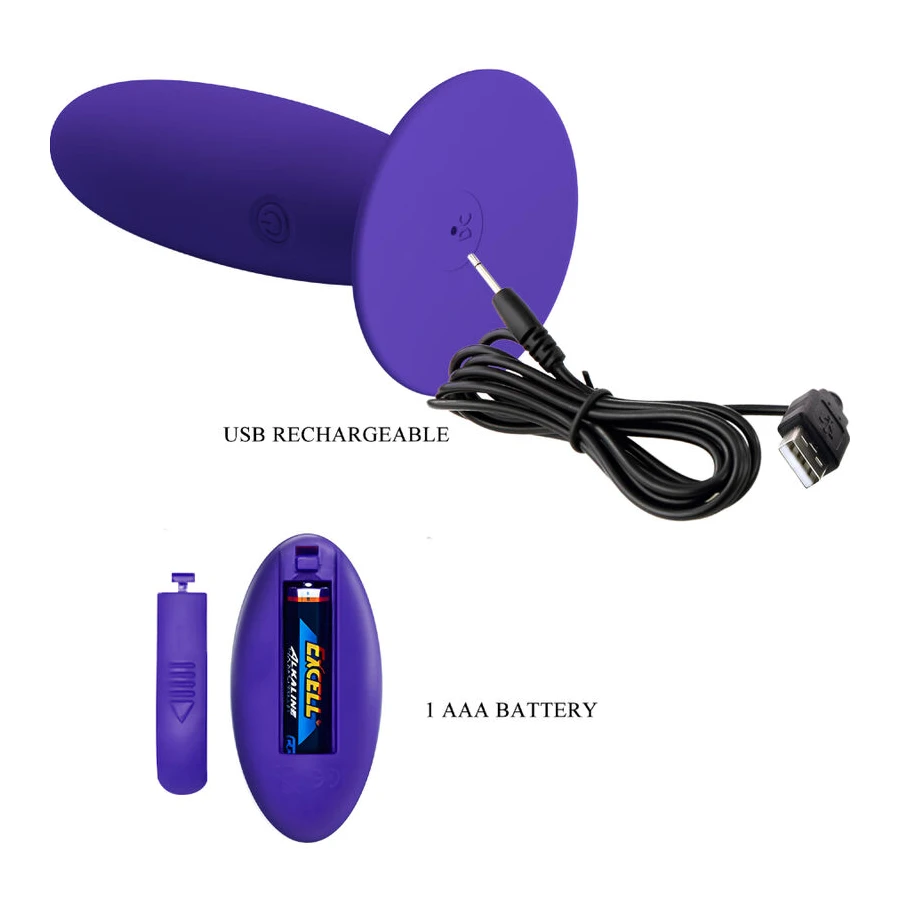 PRETTY LOVE - JUGENDPLUG ANALVIBRATOR MIT FERNBEDIENUNG VIOLETT